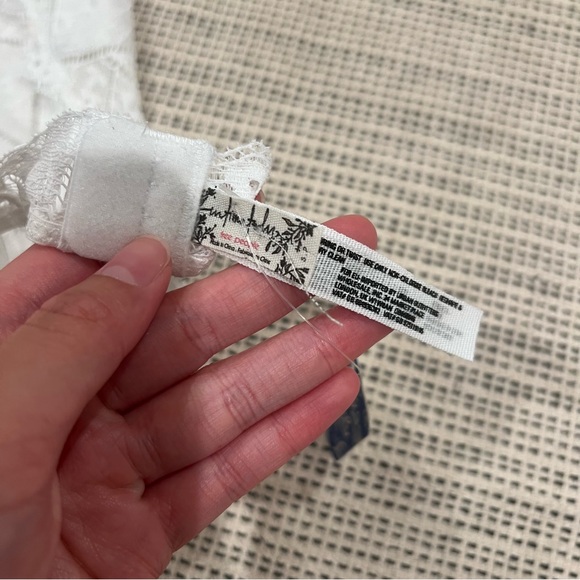 Free People White Lace Halter Bralette Bra - Picture 6 of 7